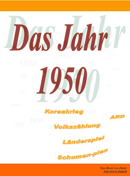 eBook Jahr 1950 eBook Jahr 1950